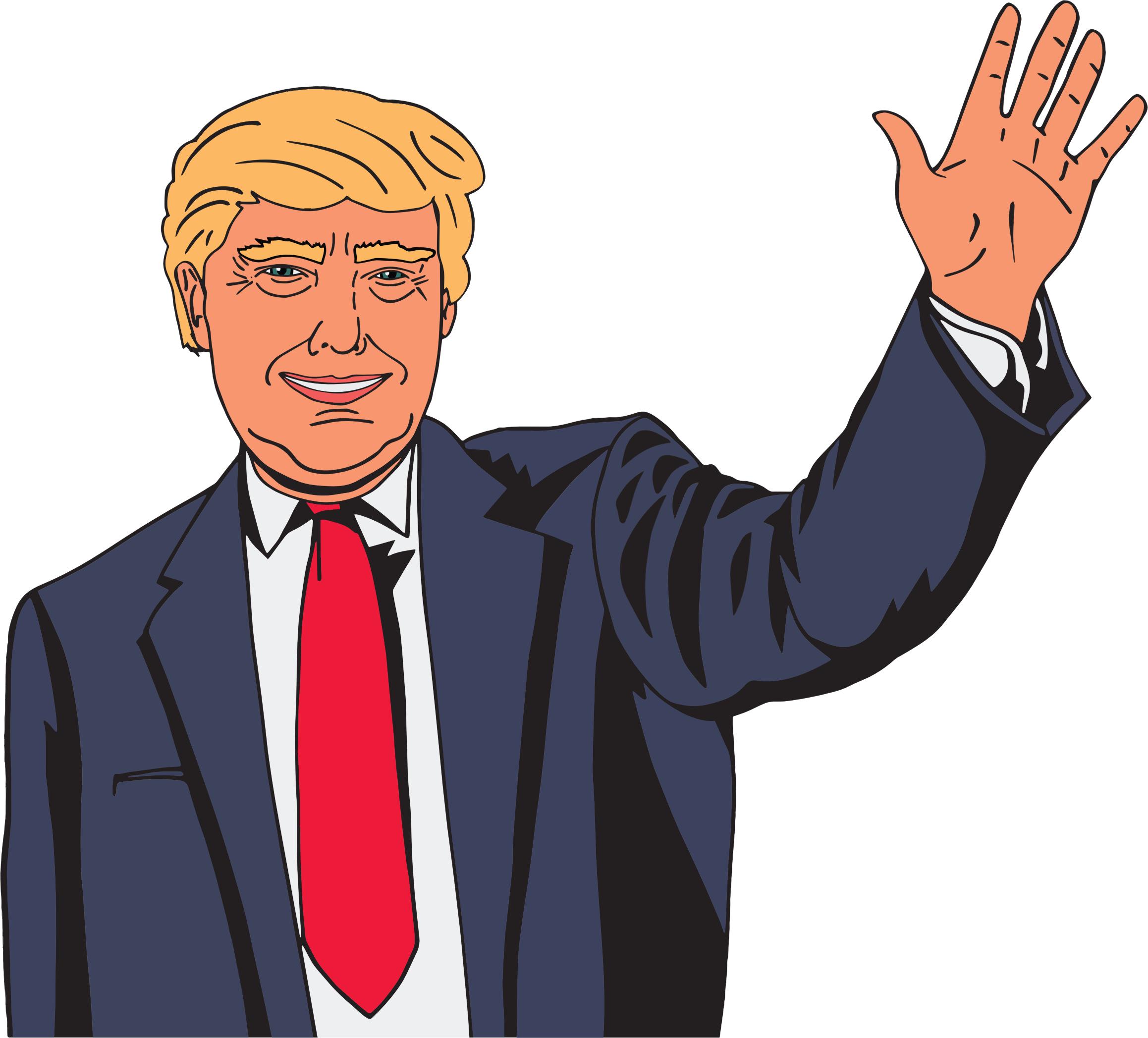 2317x2095 Donald Trump Cartoon Icons Png