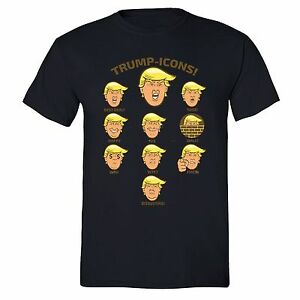 300x300 Donald Trump Icons T Shirt Mexico Wall Funny President Emoji