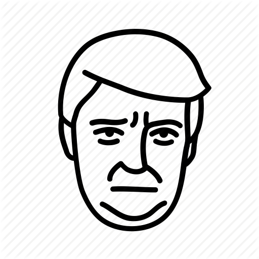 512x512 Donald Trump, Face, Man, Person, Persona, User Icon