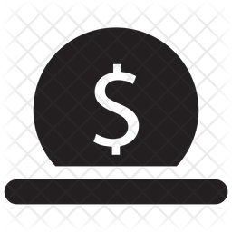 256x256 Donate Money Icon Of Glyph Style