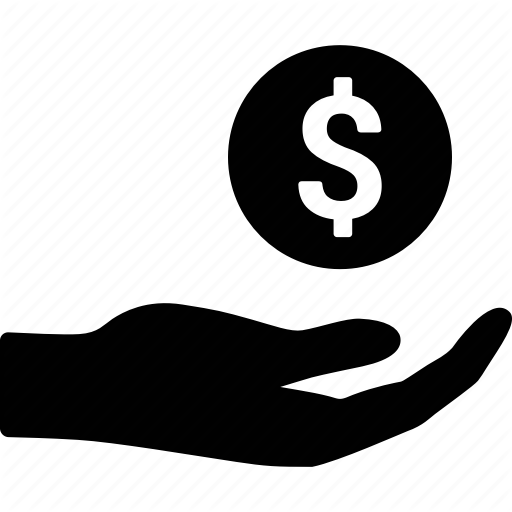 512x512 Charity, Coin, Donate, Donation, Funding, Hand, Money Icon