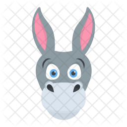 256x256 Donkey Icon Of Flat Style