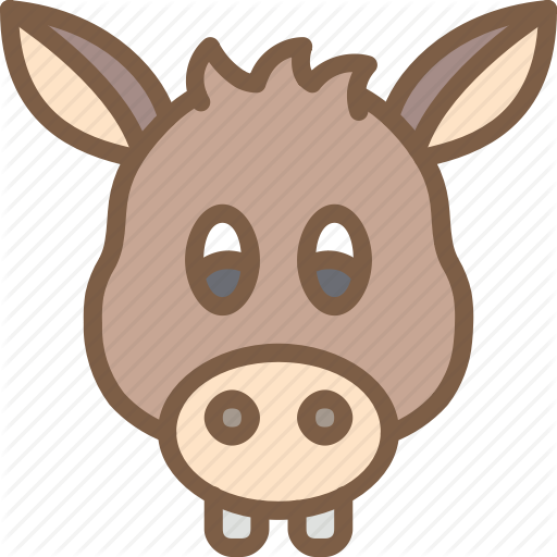 512x512 Animal, Avatar, Avatars, Donkey Icon