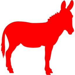 256x256 Red Donkey Icon