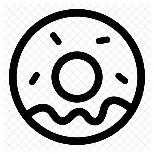 512x512 Donut Icon Of Line Style