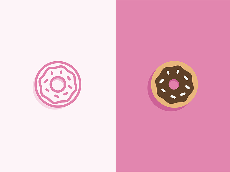 800x600 Donut Icon And Illustration
