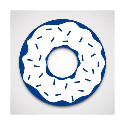 400x400 Isolated Donut Icon Art Print