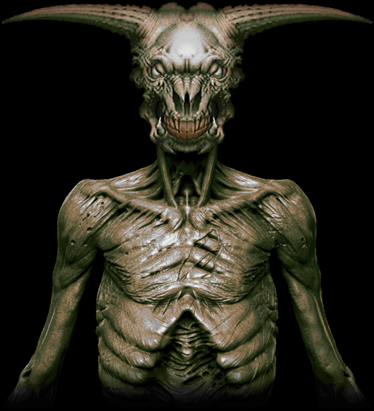 768x844 Icon Of Sin Doom Arts Doom Creature Concept, Videogames