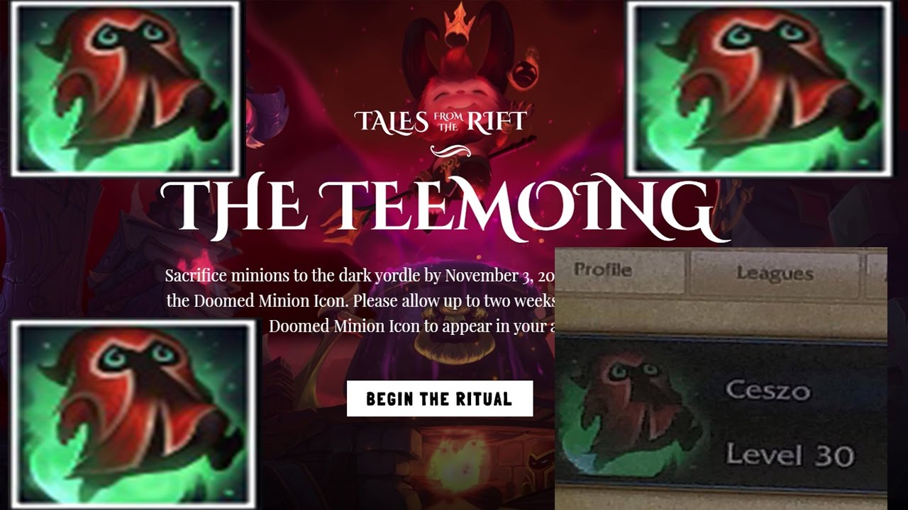 1280x720 Unlock Minion Icon Tales From The Rift The Teemoing Wlink