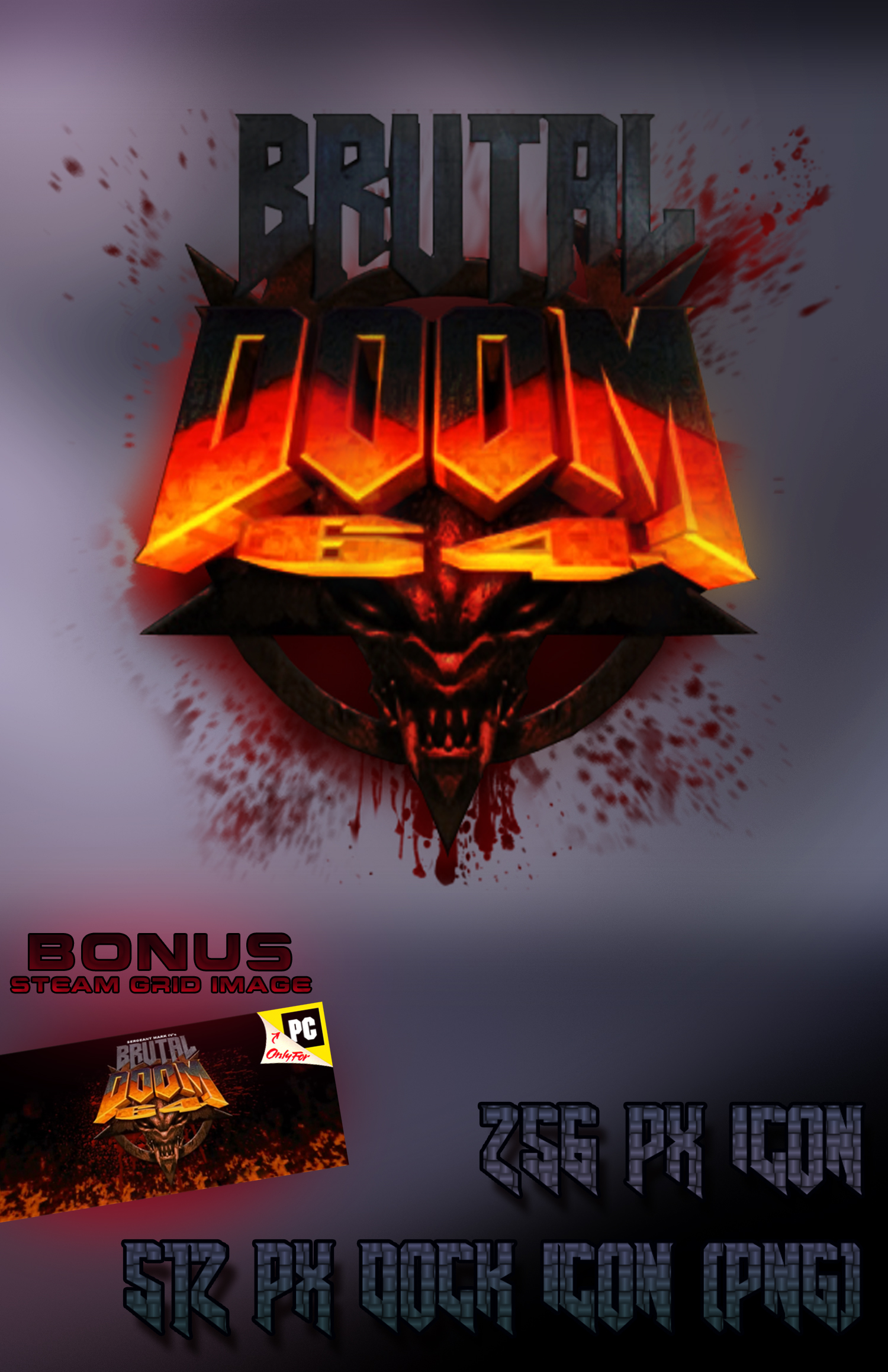 1500x2316 Brutal Doom Icon Pack