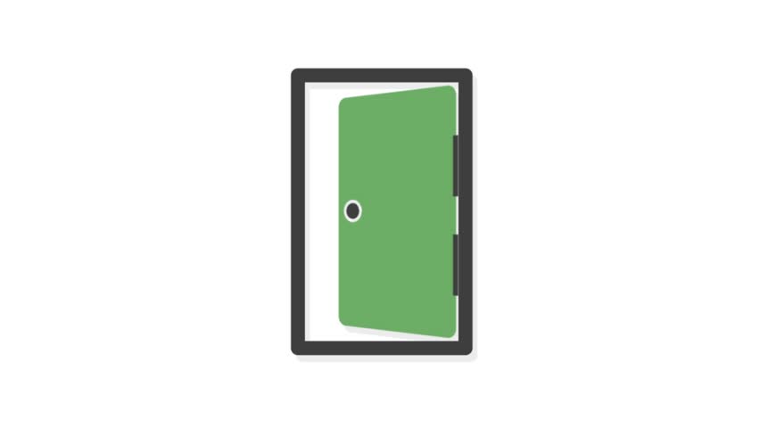 852x480 Finance Icons Animation With White Background Door Icon Animation