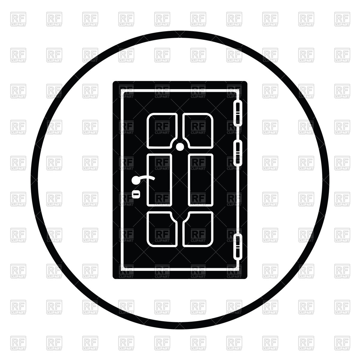 1200x1200 Silhouette Of Apartment Door Icon Vector Image Of Icons