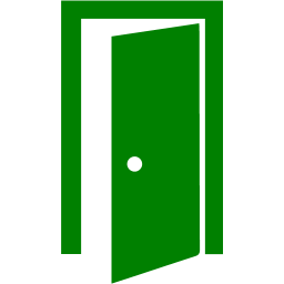 256x256 Green Door Icon