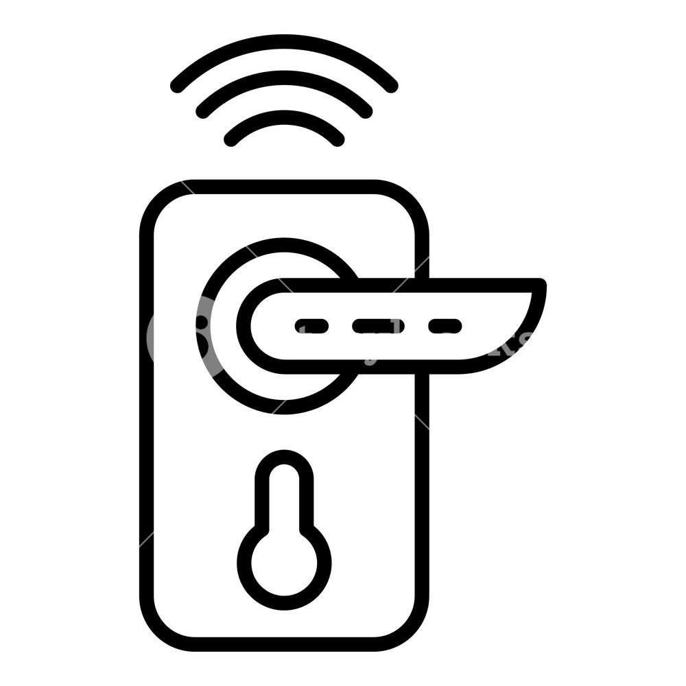 Wireless Door Lock Icon Outline Wireless Door Lock Vector Icon 1000x1000 Wireless Door Lock Icon Outline Wireless Door Lock Vector Icon