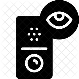 256x256 Doorbell Icon Of Glyph Style