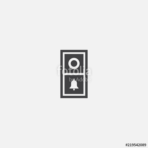 500x500 Video Doorbell Icon Simple Element Illustration Stock Image