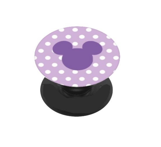 553x505 Phone Grip With Purple Polka Dot Icon Head Vinyl Decal Rsvp