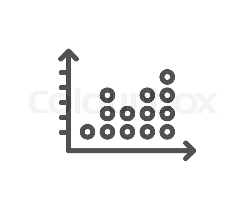800x647 Dot Plot Graph Line Icon Presentation Stock Vector Colourbox