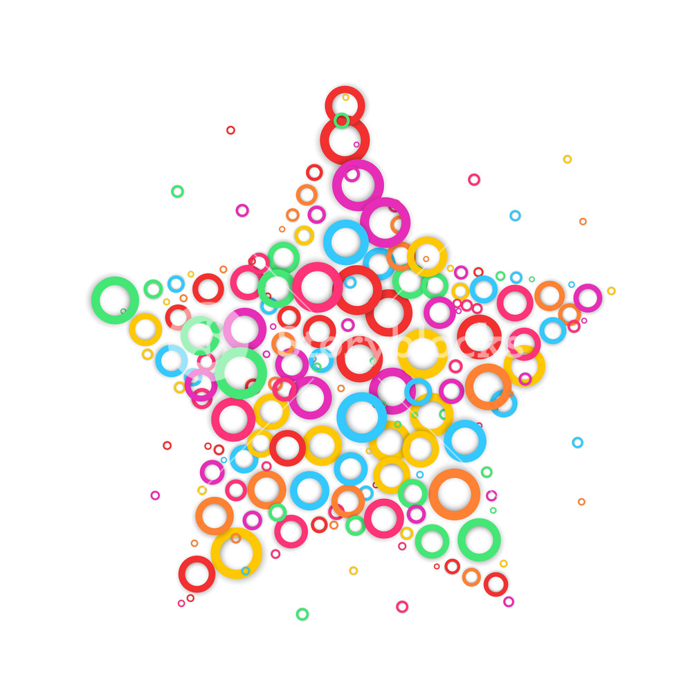 1000x1000 Star Dot Icon Color Dot Royalty Free Stock Image