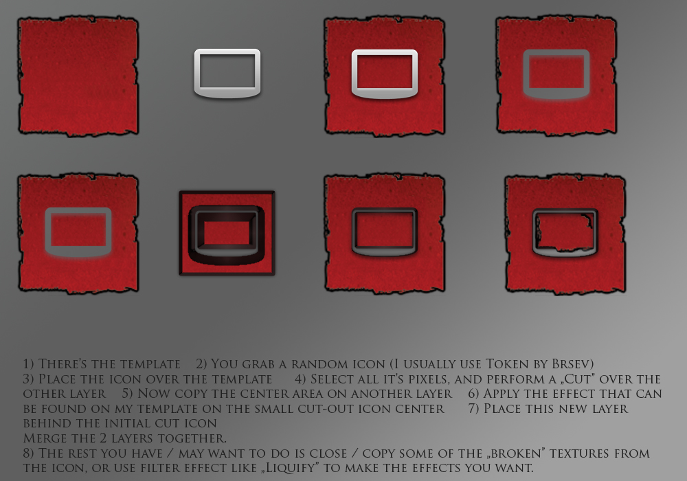 1000x700 Dota Icons With Template