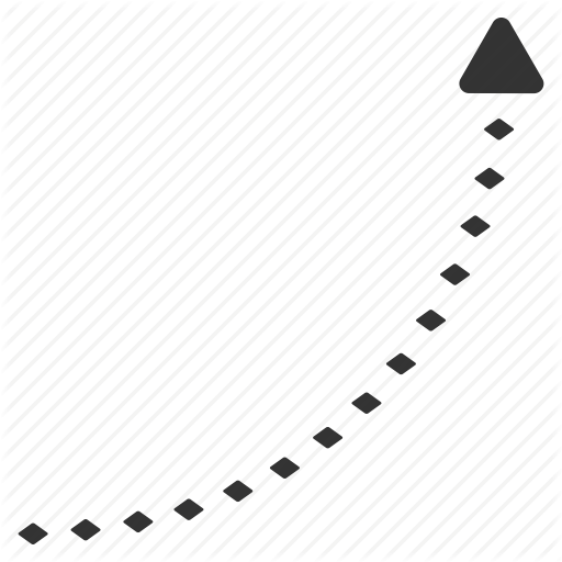 512x512 Arrow, Chart, Dotted Line, Graph, Growth, Success, Trend Up Icon