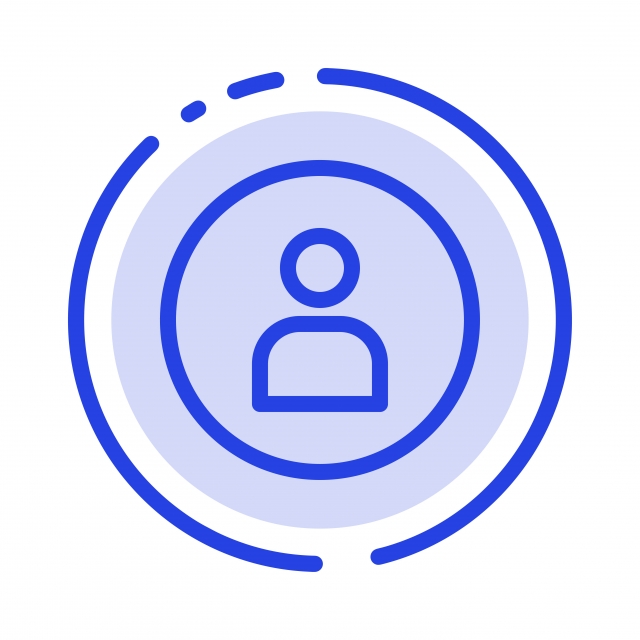 640x640 Man Worker Basic Ui Blue Dotted Line Line Icon, Asian, Background