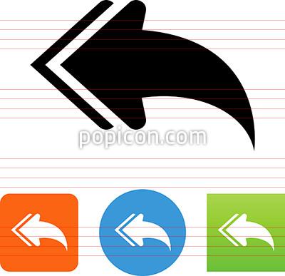 400x387 Reply Double Arrow Icon