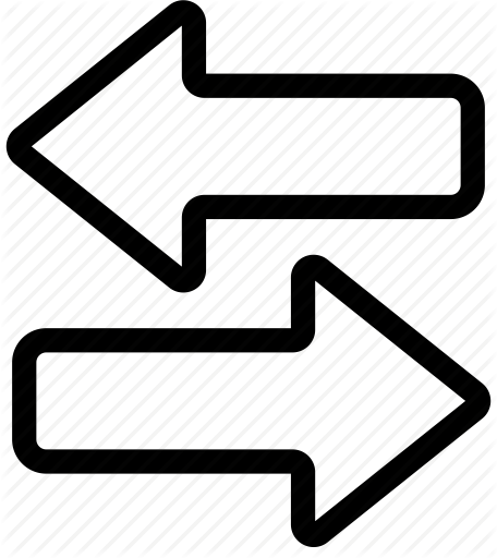 456x512 Arrow, Double, Left, Right Icon