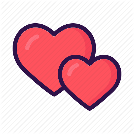 512x512 Couple, Doubleheart, Hearts, Love, Pair, Valentine, Wedding Icon