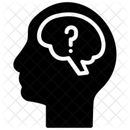 256x256 Doubt Icon Of Glyph Style