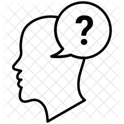 256x256 Doubt Icon Of Line Style