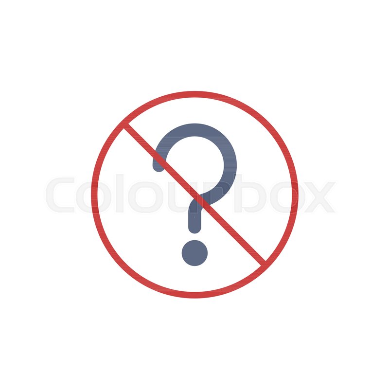 800x800 No Doubt Flat Icon, Vector Sign, Stock Vector Colourbox