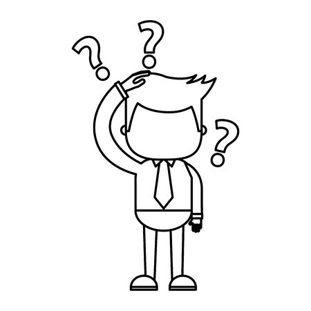 450x450 Businessman Funny With Doubt Series Character Icon Vector