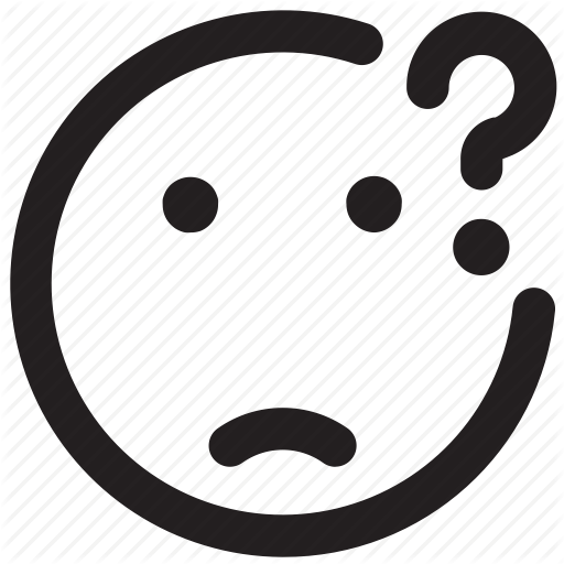 512x512 Doubt, Emoticon, Insecure, Outlines, Question Icon