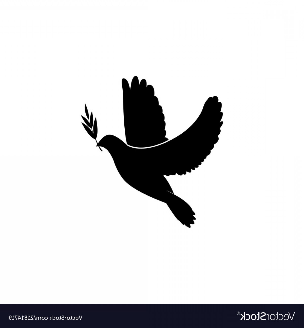 1200x1296 Dove Icon With Olive Branch Pigeon Black Vector Soidergi