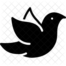 Dove Icon Of Glyph Style 256x256 Dove Icon Of Glyph Style