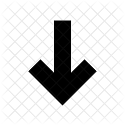 256x256 Down Arrow Icon Of Glyph Style