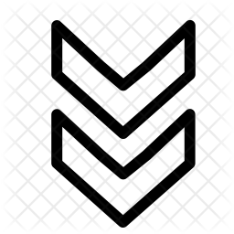 256x256 Down Arrow Icon Of Line Style