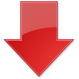 256x256 Red Down Arrow Icons Png