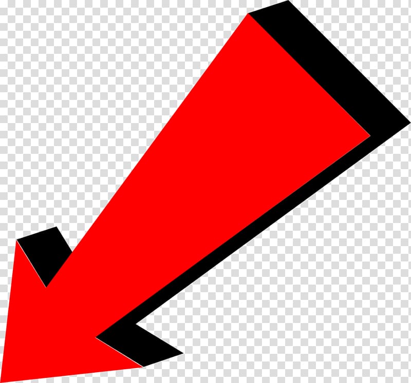 800x747 Red And Black Arrow Down Icon, Arrow Red Pointing Bottom Left