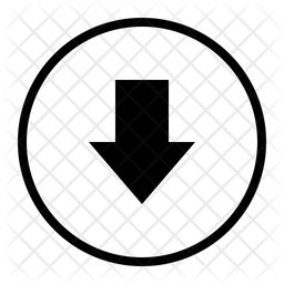 256x256 Download Button Icon Of Glyph Style