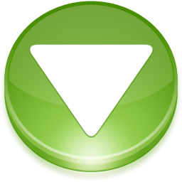 256x256 White And Green Download Button Icon, Png Clipart Image