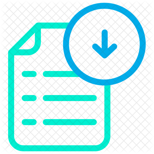 512x512 Download Document Icon Of Colored Outline Style