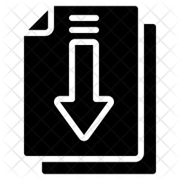 256x256 Download Document Icon Of Glyph Style