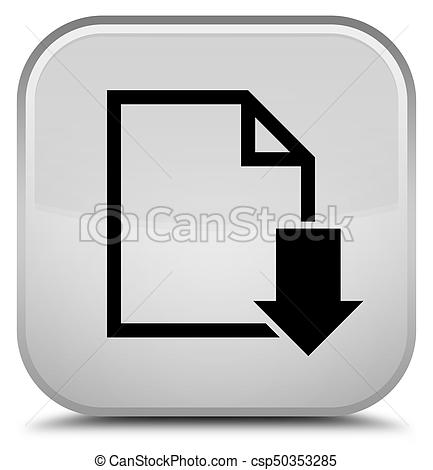 433x470 Download Document Icon Special White Square Button Download