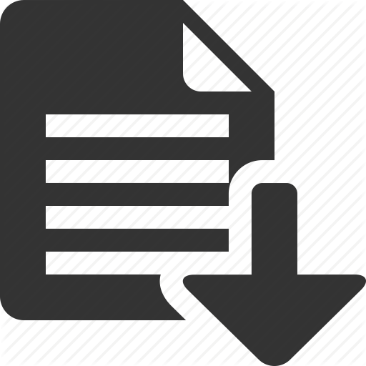 512x512 Arrow, Document, Down, Download, Extension, File, Paper Icon