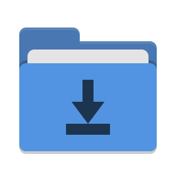 256x256 Folder Blue Download Icon Papirus Places Iconset Papirus