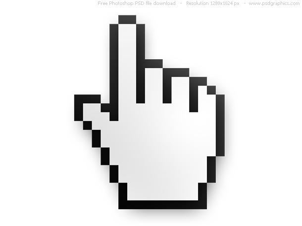 Mouse Cursor And Hand Pointer Icons Psdgraphics 610x458 Mouse Cursor And Hand Pointer Icons Psdgraphics