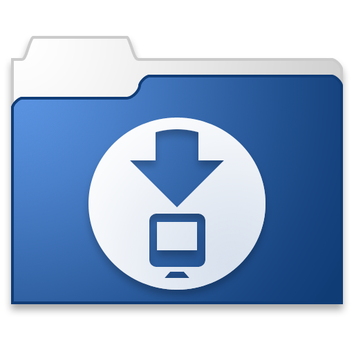 512x512 Downloads Blue Icon Free Download As Png And Icon Easy