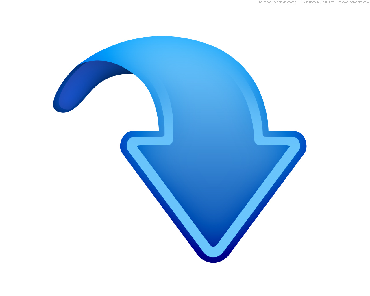 1280x1024 Up, Down, Left And Right Arrows, Blue Web Icons Psdgraphics